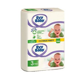 Evy Baby No:3 Midi 124 Adet Bebek Bezi