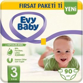 Evy Baby No:3 Midi 90 Adet Bebek Bezi