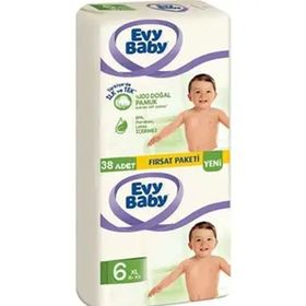 Evy Baby No:6 XLarge 38 Adet Bebek Bezi