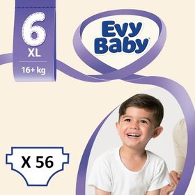 Evy Baby No:6 XLarge 56 Adet Bebek Bezi