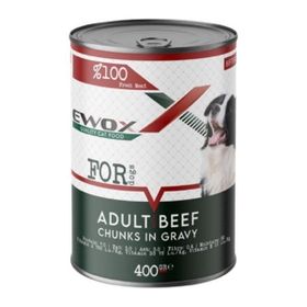 Ewox Biftekli 400 gr Parça Etli Köpek Konservesi