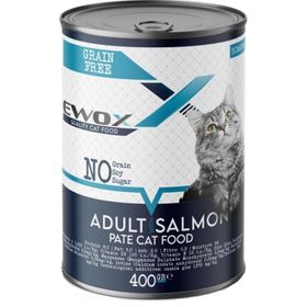 Ewox Somonlu Tahılsız Ezme 400 gr Kedi Konservesi
