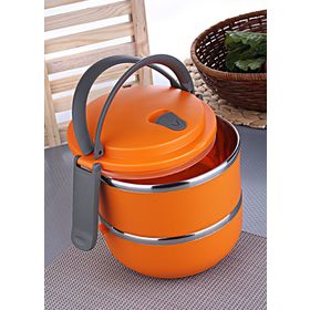 EW's Kitchenware 2'li Çelik Sefer Tası Yemek Termosu Saklama Kabı Termosu