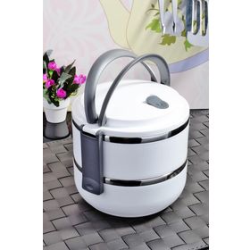 EW's Kitchenware 2'li Çelik Sefer Tası Yemek Termosu Saklama Kabı Termosu
