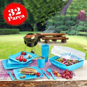 EW's Kitchenware 6 Kişilik Çantalı Piknik Seti