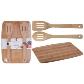 Excellent Houseware Kesme Tahtası ve Kaşık Seti