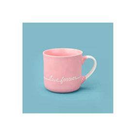 Excellent Houseware Love Forever Pembe 320 ml Porselen Kupa