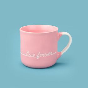 Excellent Houseware Love Forever Pembe 320 ml Porselen Kupa
