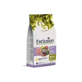 Exclusion 3 kg Monoprotein Light Tavuklu ve Narlı Düşük Tahıllı Orta Büyük Irk Yetişkin Köpek Maması