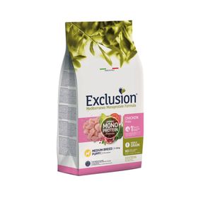Exclusion 3 kg Monoprotein Tavuklu ve Narlı Düşük Tahıllı Orta Irk Yavru Köpek Maması