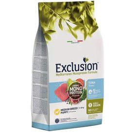 Exclusion 3 kg Monoprotein Ton Balıklı ve Narlı Düşük Tahıllı Orta Irk Yavru Köpek Maması