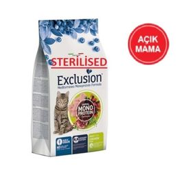 Exclusion Düşük Tahıllı Monoprotein Tavuklu 1 kg Kısırlaştırılmış Yetişkin Açık Kedi Maması
