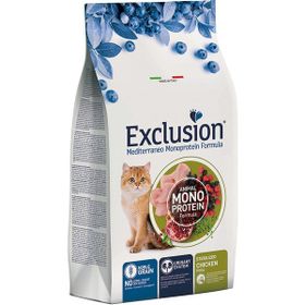 Exclusion Düşük Tahıllı Monoprotein Tavuklu 1,5 kg Kısırlaştırılmış Kedi Maması