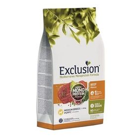 Exclusion Monoprotein Sığır Etli ve Narlı Düşük Tahıllı Orta Irk 3 kg Yavru Köpek Maması