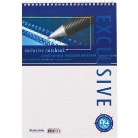 Exclusive A4 Spiralli 100 Yaprak Kareli Bloknot