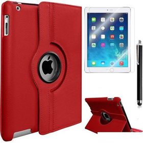 Exclusive Phone Case iPad Air 360 Standlı Kırmızı+Film+Kalem Kılıf