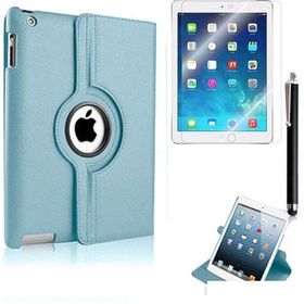 Exclusive Phone Case iPad Air 360 Standlı Turkuaz+Film+Kalem Kılıf