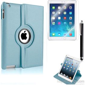 Exclusive Phone Case iPad Air 360 Standlı Turkuaz+Film+Kalem Kılıf
