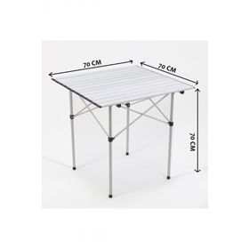 Exent 70x70 cm Alüminyum Katlanır Kamp Masası