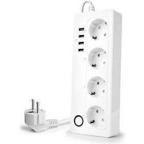 Exeo Wifi Uzatma Kablolu 4 Port USB 1 Adet Hızlı Şarj ve Akıllı Priz
