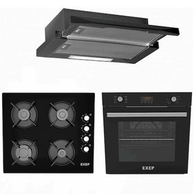 Exep Start EF-260 - EO-320 - E5E Siyah 3'lü Ankastre Set
