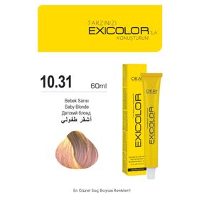 Exicolor 10.31 Bebek Sarısı 60 ml Saç Boyası