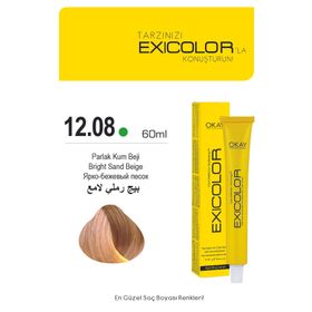 Exicolor 12.08 Parlak Kum Beji 60 ml Saç Boyası