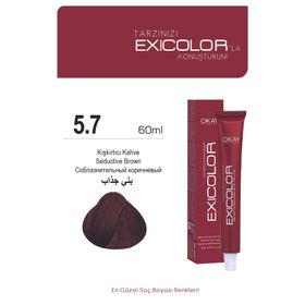 Exicolor 5.7 Kışkırtıcı Kahve 60 ml Saç Boyası
