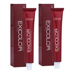 Exicolor 5.75 Açık Kahve Akaju 2x60 ml Saç Boyası