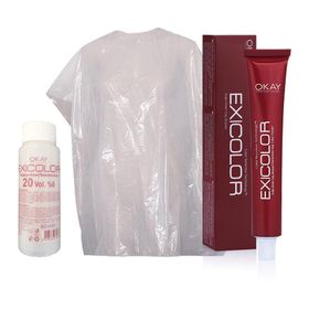 Exicolor 6.75 Koyu Kumral Kahve Akaju 60 ml Saç Boyası