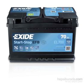Exide 12 V 70 Ah 720Cca Efb-Exide Akü