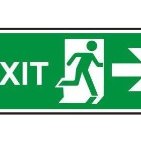 Exit Sağ Acil Çıkış Levhası