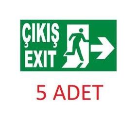 Exit Sağ Acil Çıkış Levhası