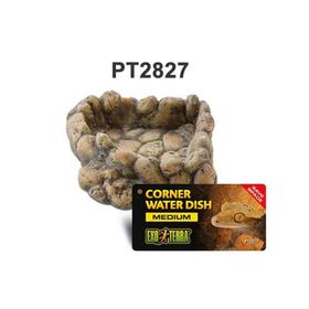 Exo Terra Corner Water Dish Doğal Görünümlü Medium Sürüngen Su Kabı