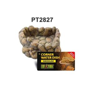 Exo Terra Corner Water Dish Doğal Görünümlü Medium Sürüngen Su Kabı