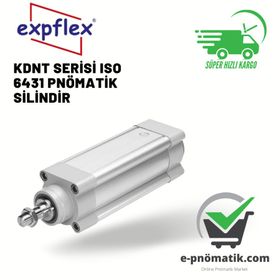 Expflex Kdnt 100-400-S ISO 6431 Manyetik Yastıklı Pnömatik Silindir