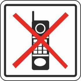Extra Fix 12x12 cm Pvc Telefonu Kapatınız Uyarı Levhası