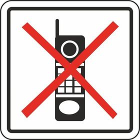 Extra Fix 12x12 cm Pvc Telefonu Kapatınız Uyarı Levhası