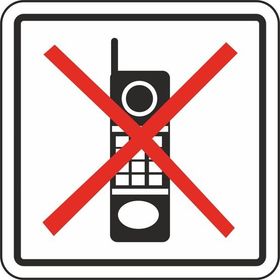 Extra Fix 12x12 cm Pvc Telefonu Kapatınız Uyarı Levhası