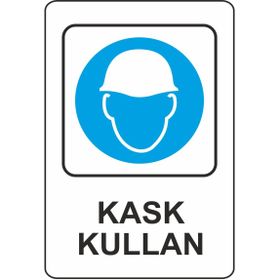 Extra Fix 16x24 cm Pvc Baret Kullan Uyarı Levhası