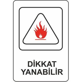 Extra Fix 16x24 cm Pvc Dikkat Yanabilir Uyarı Lehvası