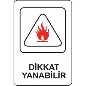 Extra Fix 16x24 cm Pvc Dikkat Yanabilir Uyarı Lehvası