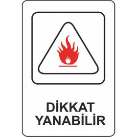Extra Fix 16x24 cm Pvc Dikkat Yanabilir Uyarı Lehvası