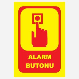 Extra Fix 16x24 cm Pvc Yangın Alarm Butonu Levhası