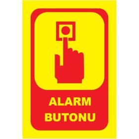 Extra Fix 16x24 cm Pvc Yangın Alarm Butonu Levhası