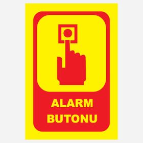 Extra Fix 16x24 cm Pvc Yangın Alarm Butonu Uyarı Levhası