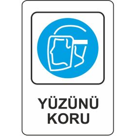 Extra Fix 16x24 cm Pvc Yüzünü Koru Uyarı Levhası