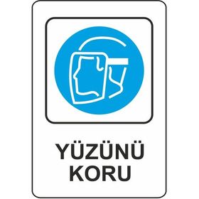 Extra Fix 16x24 cm Pvc Yüzünü Koru Uyarı Levhası