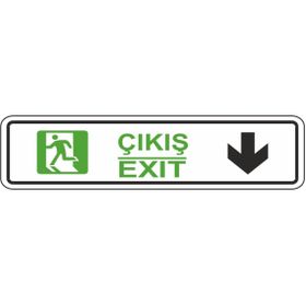 Extra Fix Pvc Çıkış-Devam Uyarı Levhası