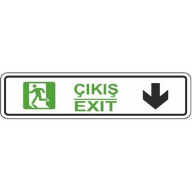Extra Fix Pvc Çıkış-Devam Uyarı Levhası
